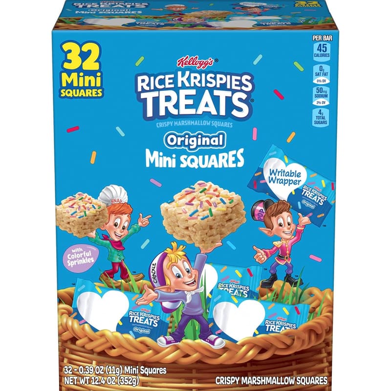 Easter Rice Krispies Treats with Colorful Sprinkles, 32 Count