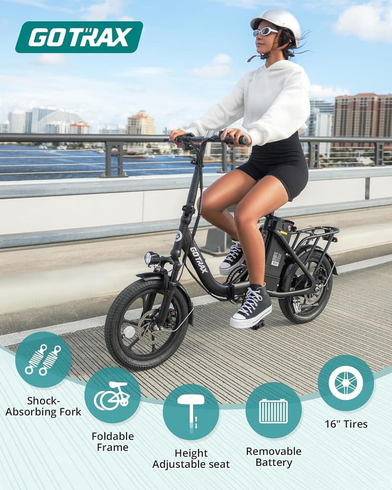 Folding Electric Bike for Commuting, 28 Miles Range, 500W