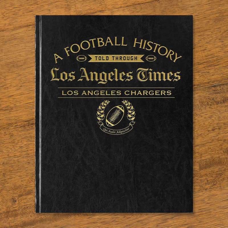 Personalized Football History Book for Sports Fans