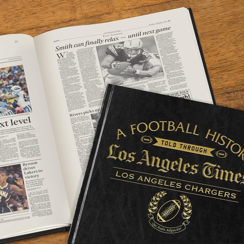 Personalized Football History Book for Sports Fans