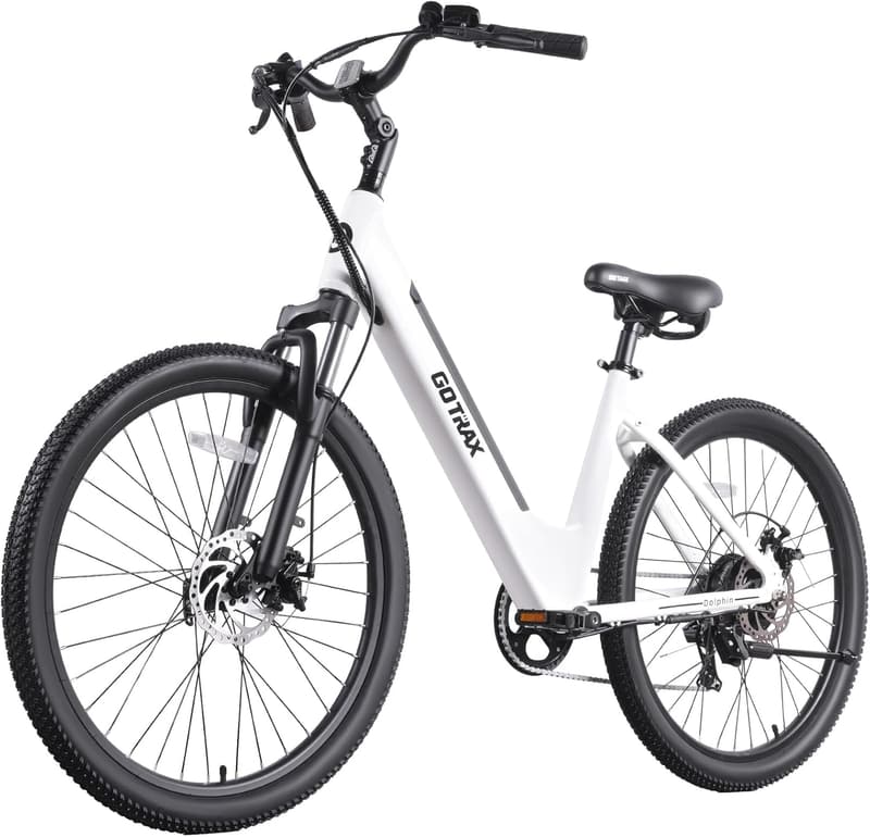 Adult Electric Bike with 500W Motor, 30-Mile Range, 7-Speed