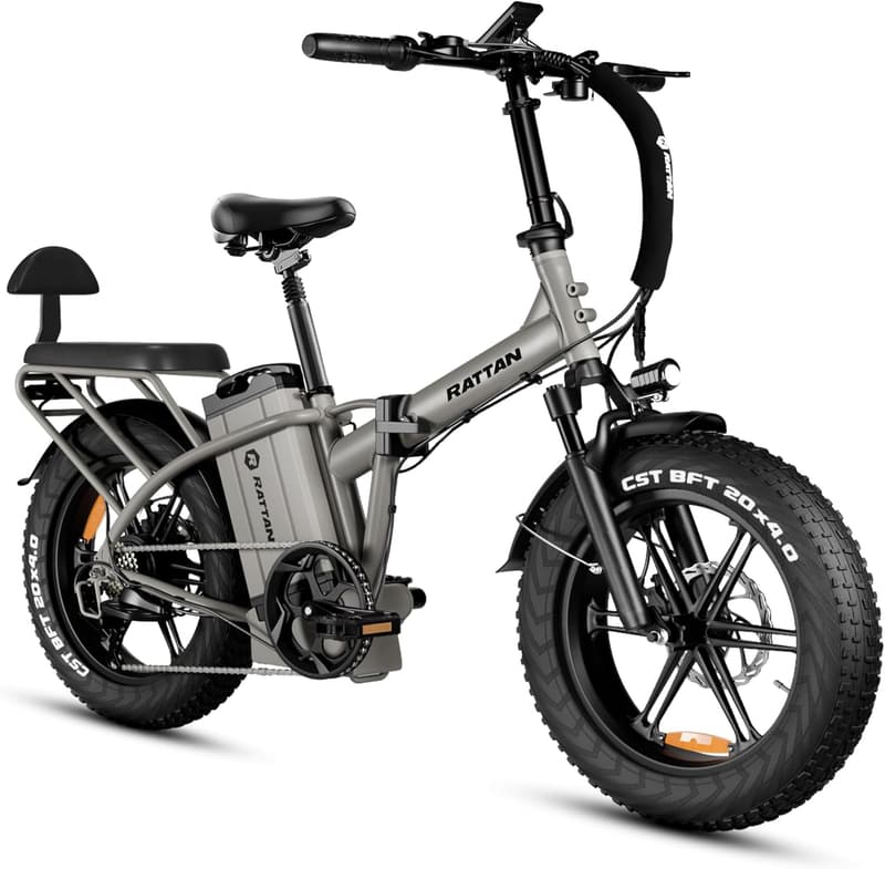 Folding Electric Bike with 1500W Peak Power & 33MPH Speed