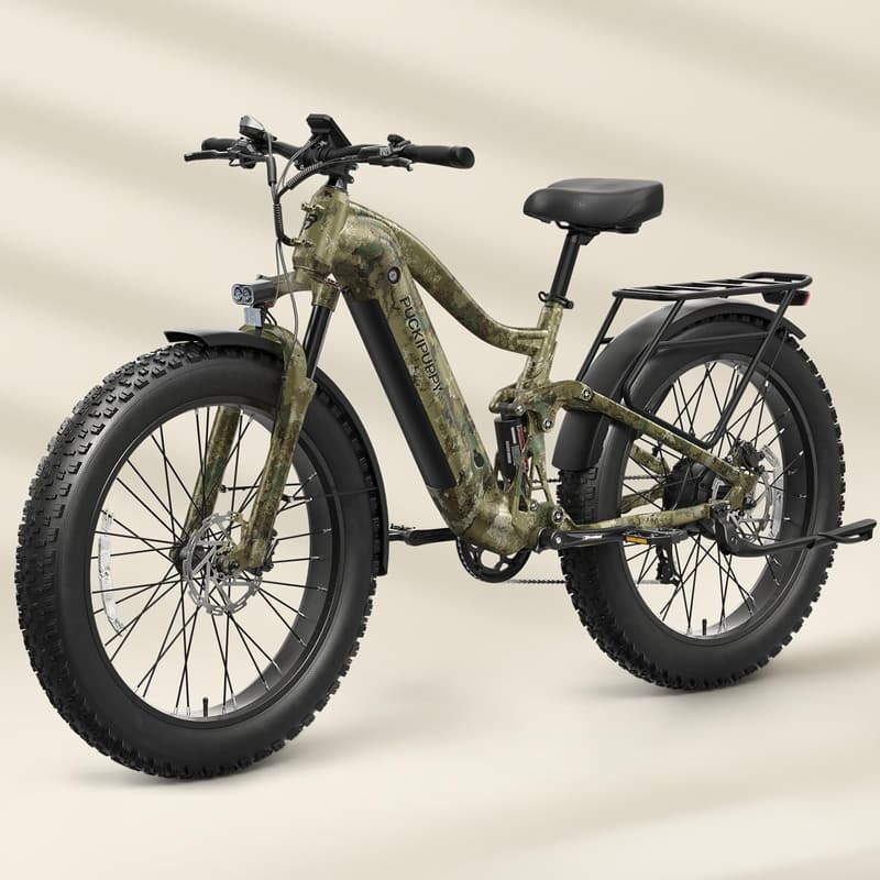 Boxer 960W Full Suspension Electric Mountain Bike - 80 Miles Range