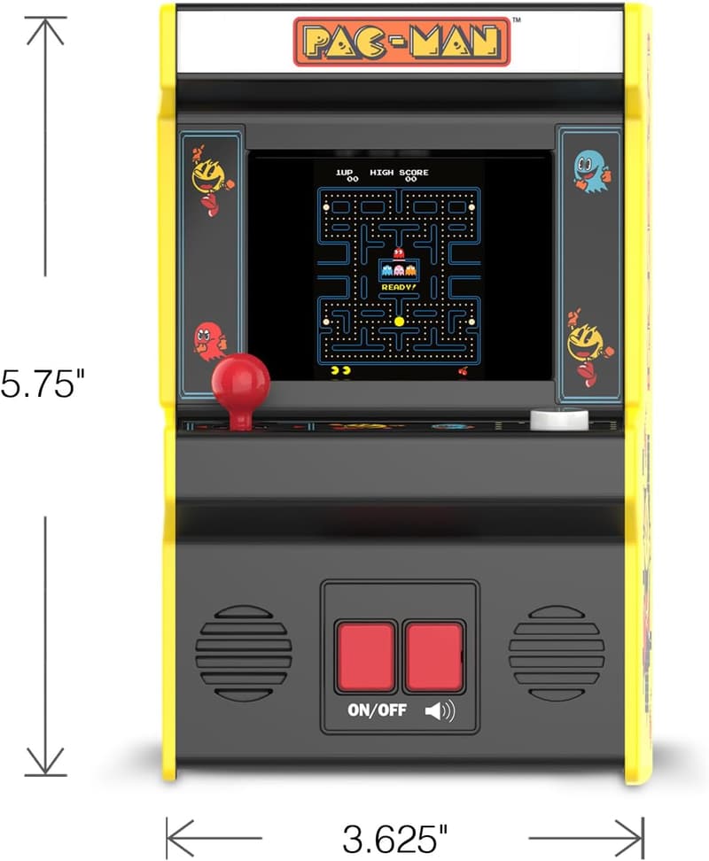 Pac-Man Retro Mini Arcade Game - Handheld 90s Classic