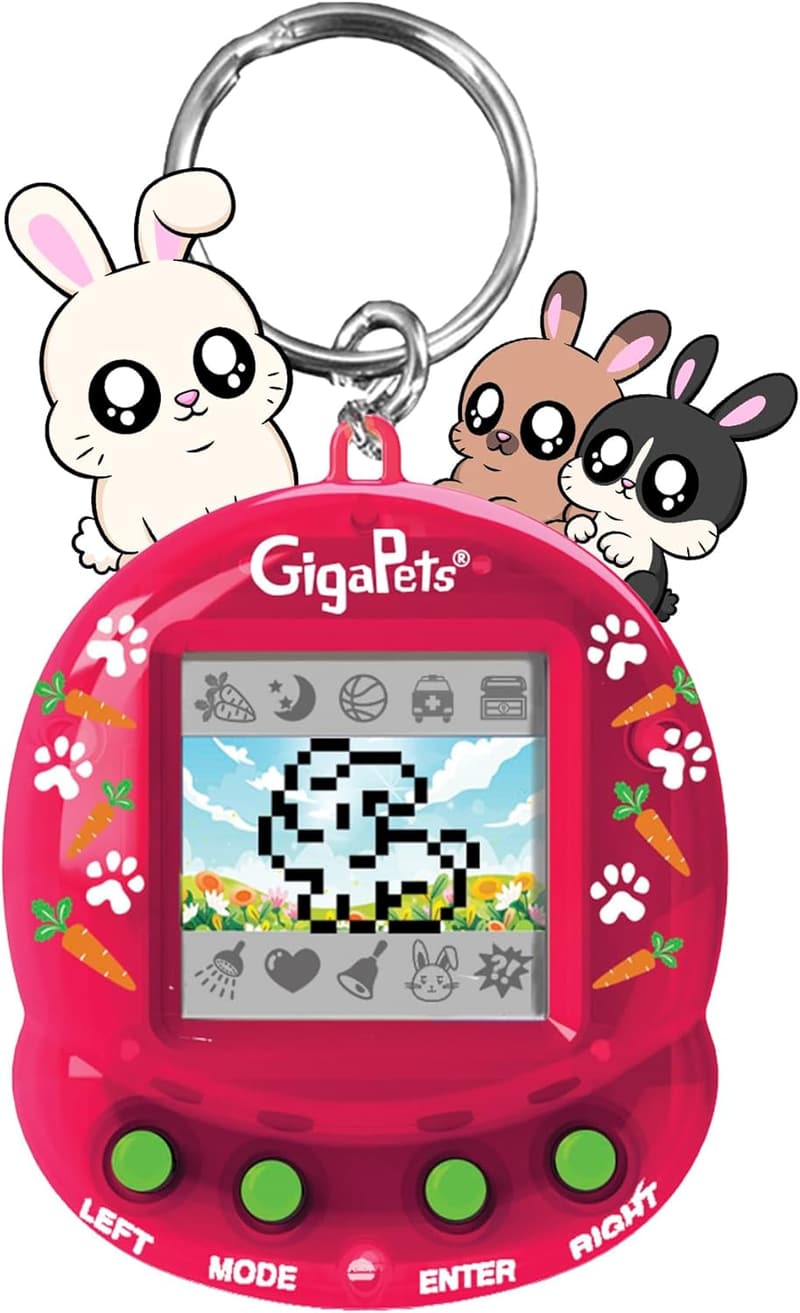 Bit Bunnies Interactive Digital Pet Toy – 90's Edition for Kids