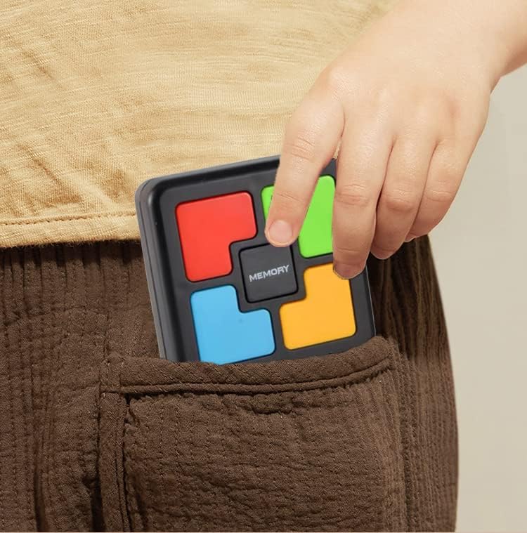 Colorful Memory Game with Lights & Sounds - Handheld Quiz Toy