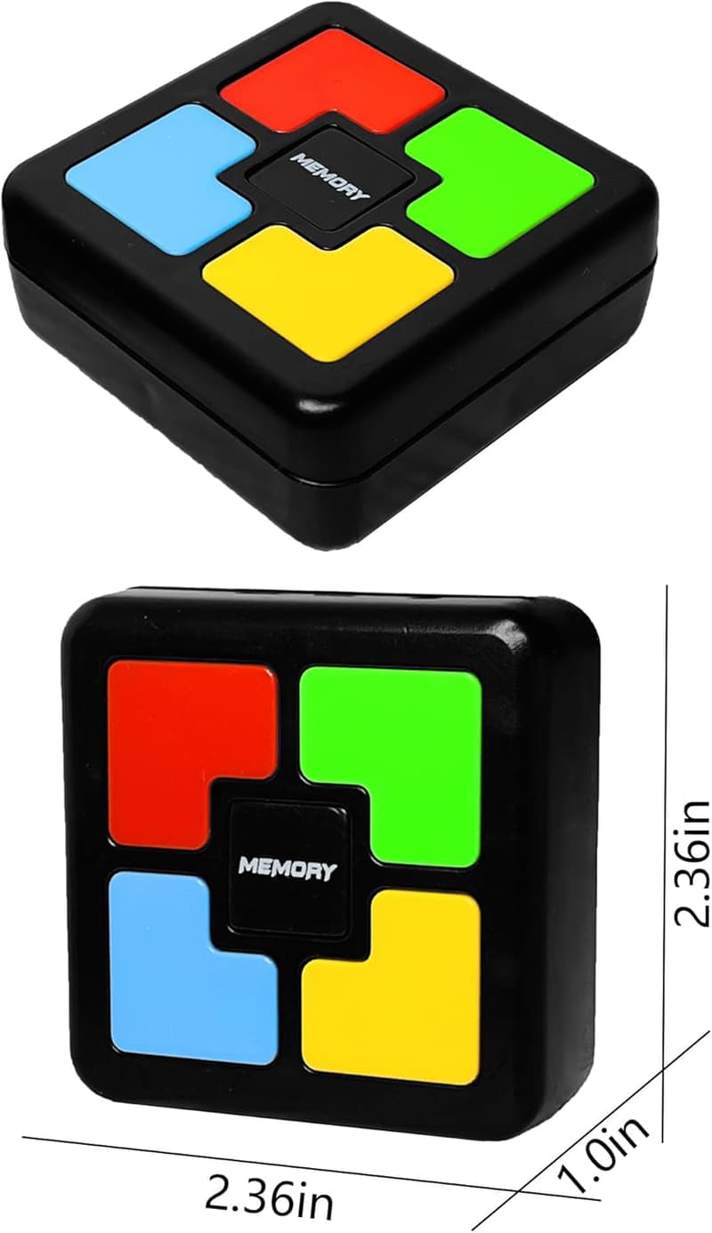 Colorful Memory Game with Lights & Sounds - Handheld Quiz Toy