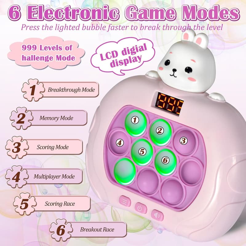 Easter Basket Fidget Toys – Light Up Push Puzzle for Kids