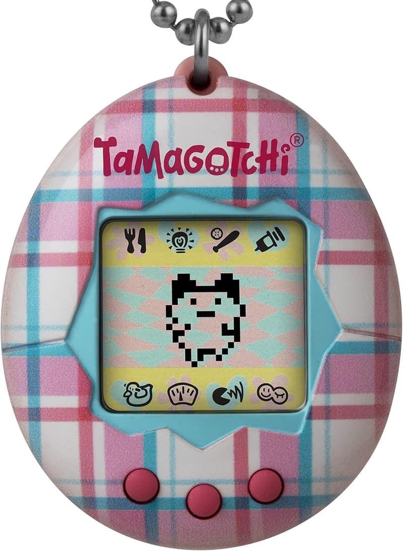 Tamagotchi Original - Plaid Design with Updated Logo