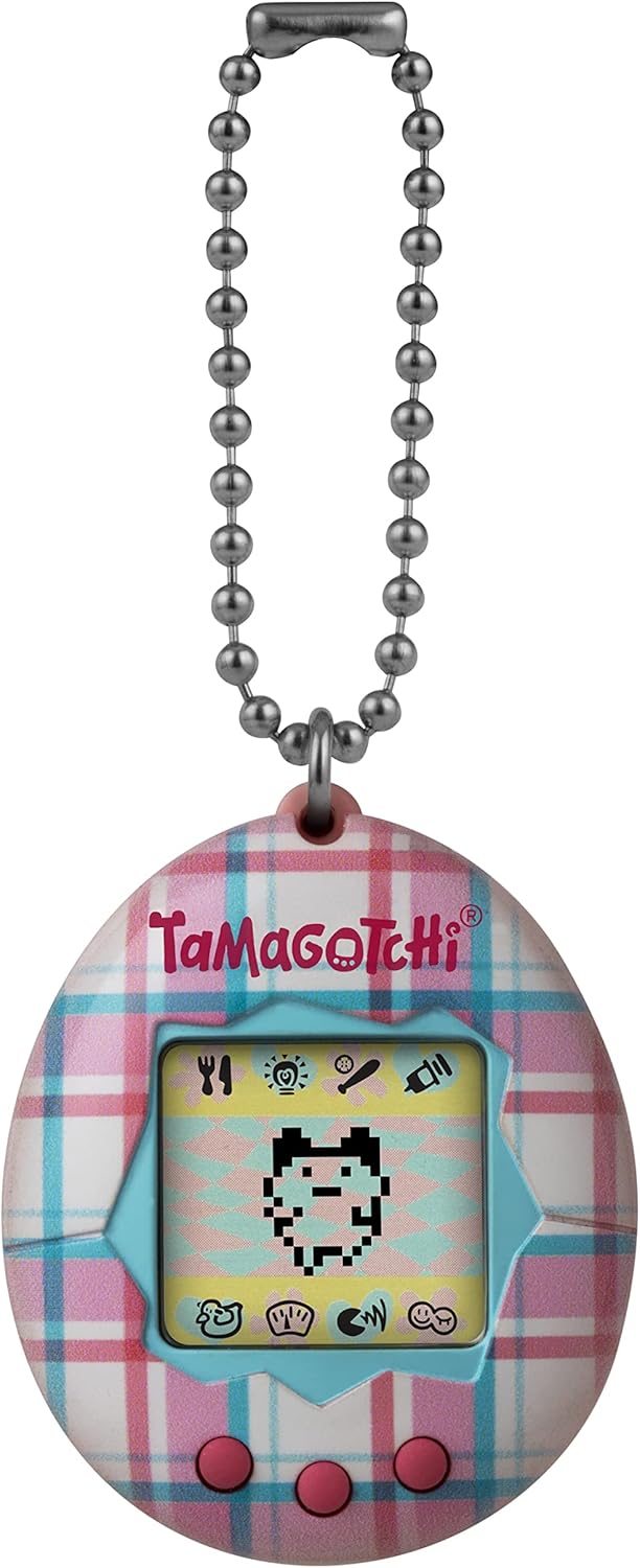Tamagotchi Original - Plaid Design with Updated Logo