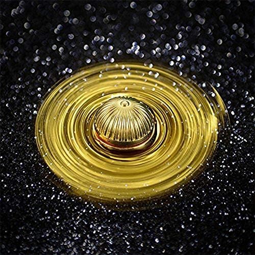 Golden Sphere Fidget Spinner Toy - Metal Desk Gift for Kids & Adults