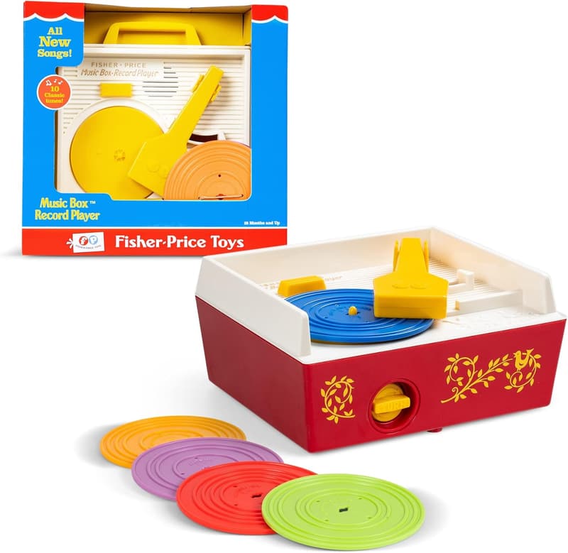 Fisher Price Retro Record Player Toy for Toddlers 18+ Months