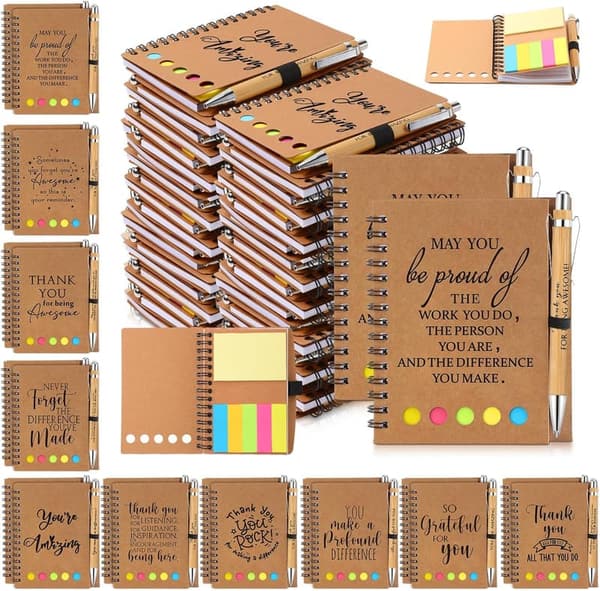 Graduation Appreciation Gift Set: Inspirational Notebook & Pen