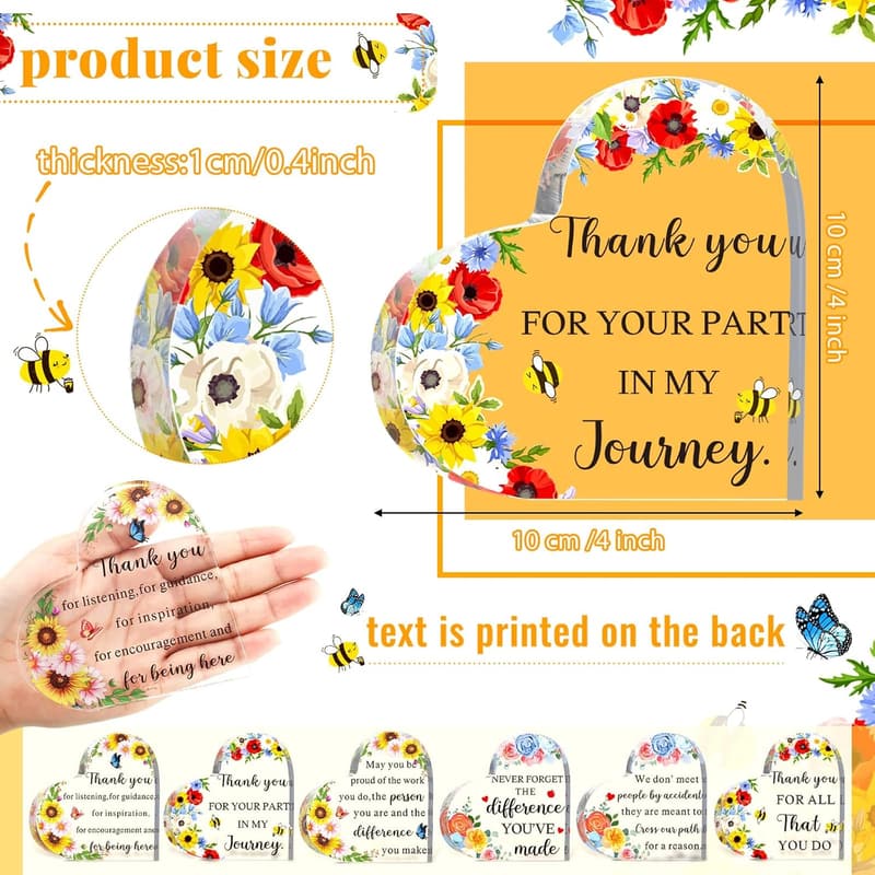 Graduation Thank You Plaque Set for Teachers & Coworkers