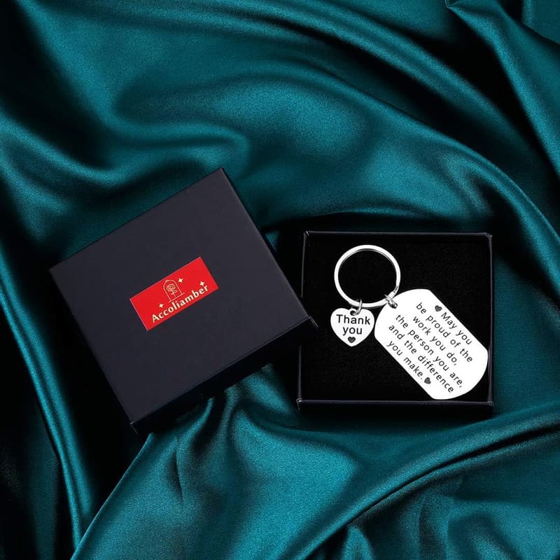 Employee Appreciation Keychain for Coworkers and Professionals