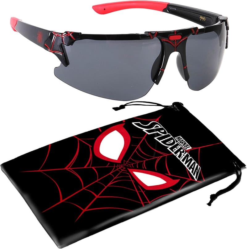 Kids' UV-Protected Spiderman Sunglasses with Carrying Case
