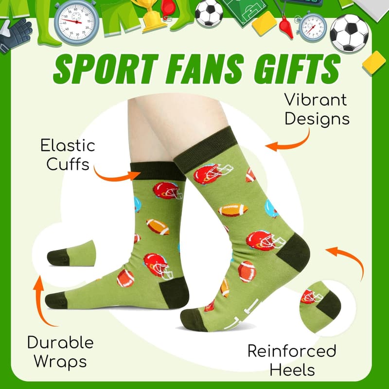 Sports Gifts for Soccer and Basketball Lovers - Unisex Socks