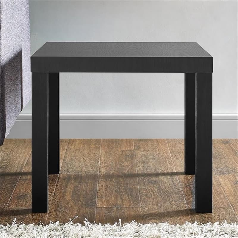 Black Oak End Table for Living Room - Ameriwood Home Parsons