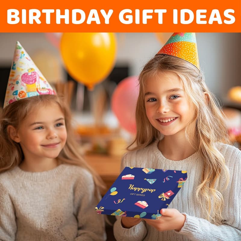 Birthday Gift Box - Fun Socks for Kids Ages 3-12