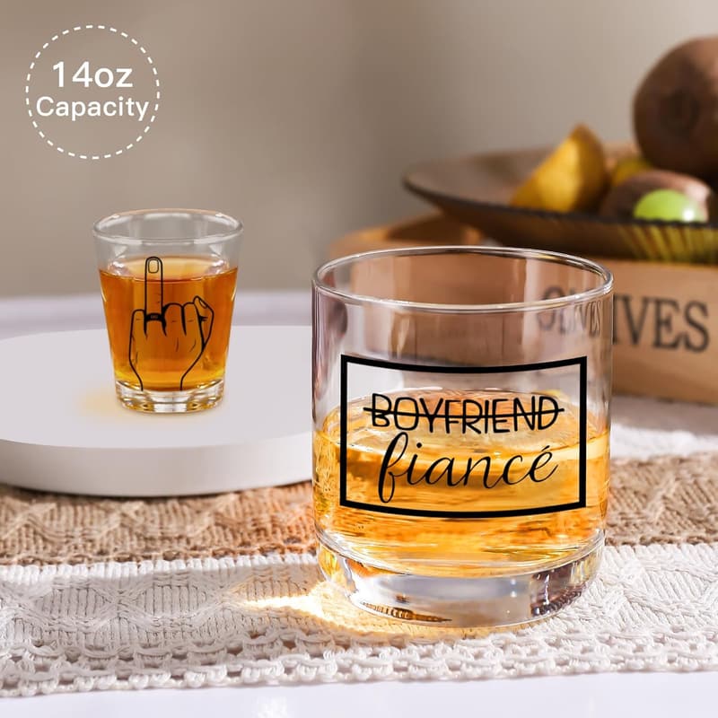 Engagement Gift Set: 5-Piece Ring Finger Decor for Couples