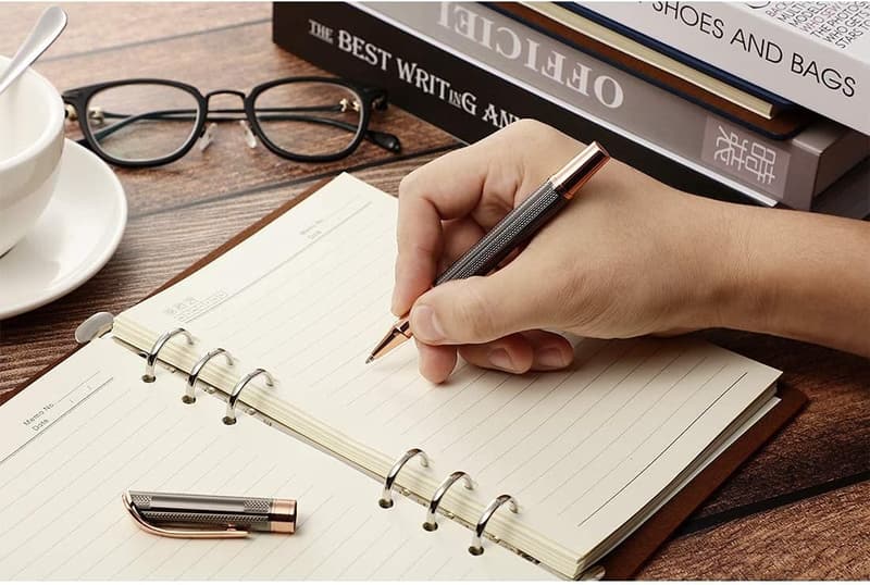 Stylish Engraved Metal Pen Set - Smooth Writing Gift (2 Pens)