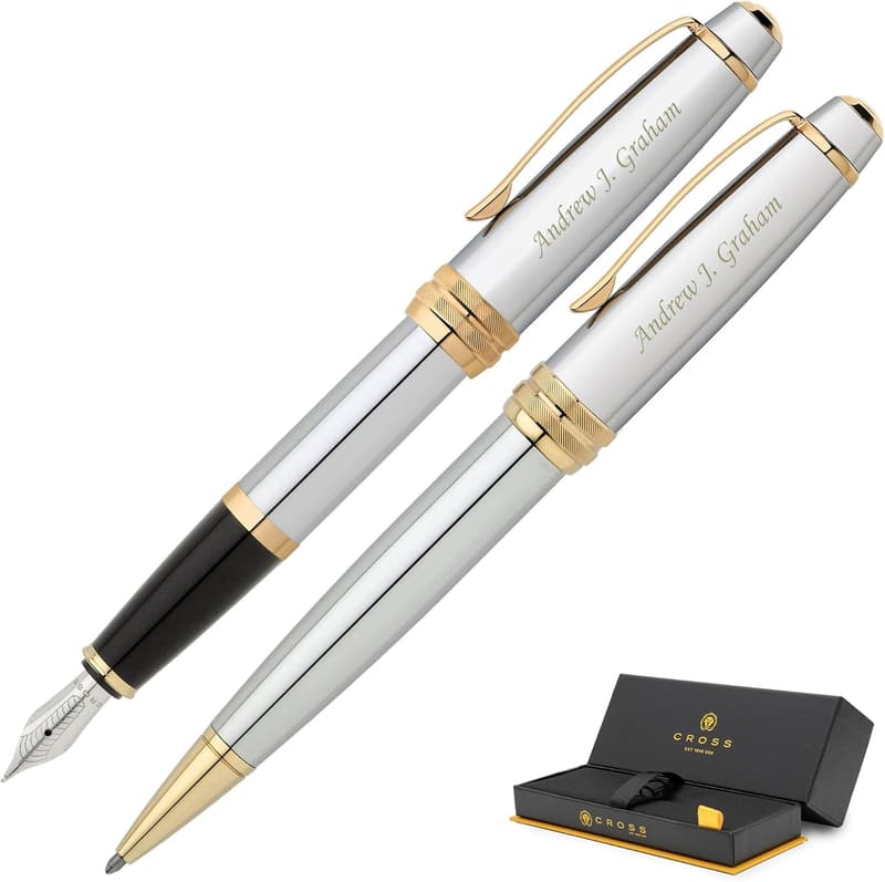 Personalized Engraved Cross Ballpoint & Fountain Pen Set