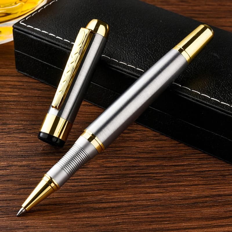 Luxury Ballpoint Pen Gift Set for Men & Women - Silver