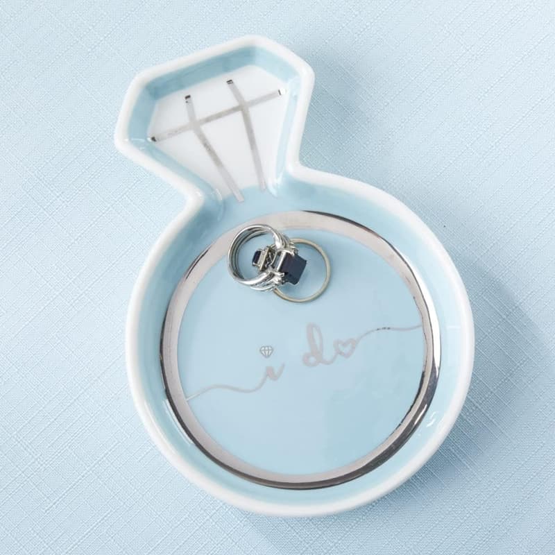 Bridal Shower Ceramic Jewelry Holder Dish,