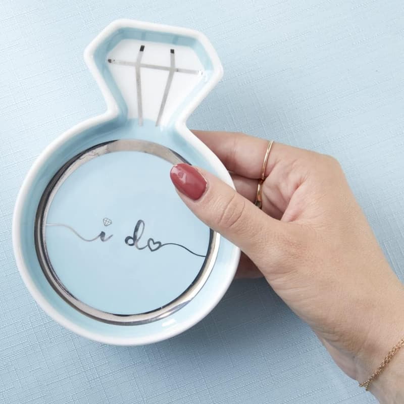 Bridal Shower Ceramic Jewelry Holder Dish, 