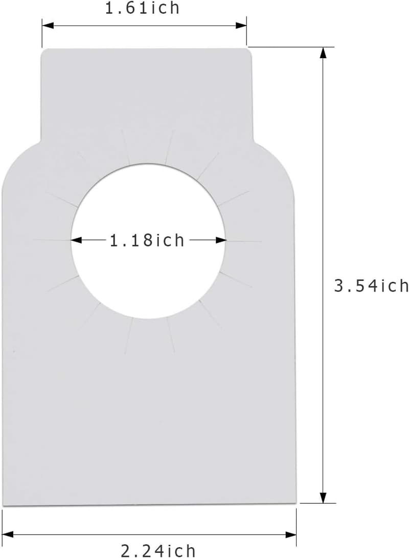 Disposable Double-Sided Bottle Tags - 120 Count Paper Labels