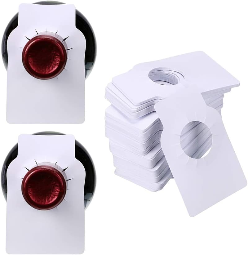 Reusable Double-Sided Wine Bottle Tags - Pack of 200