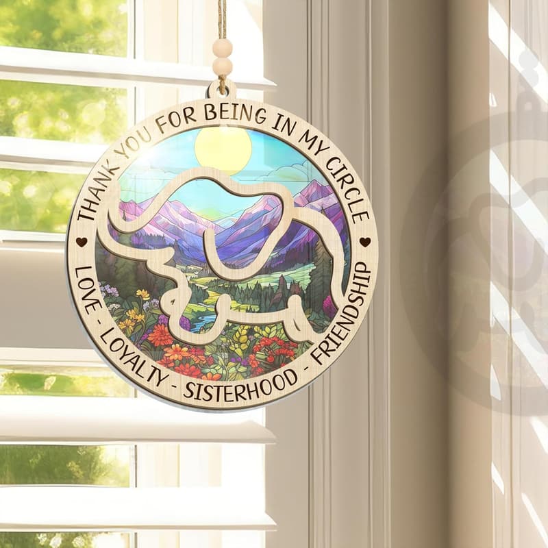 Soul Sister Birthday Suncatcher Ornaments with Message Card