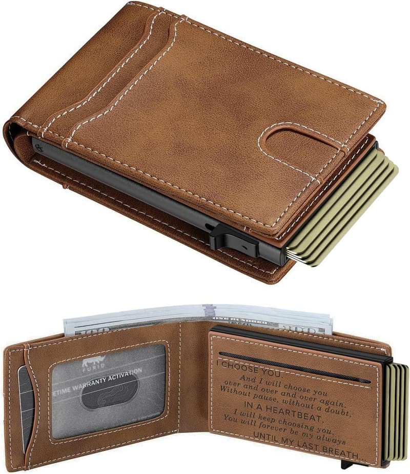 Valentine's Day Smart RFID Blocking Wallet for Husband or Boyfriend
