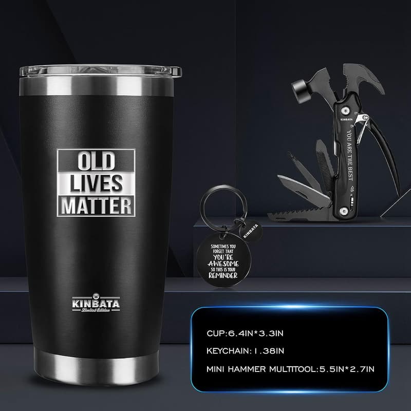 Men's Birthday & Father's Day Tumbler Multi-Tool Gift