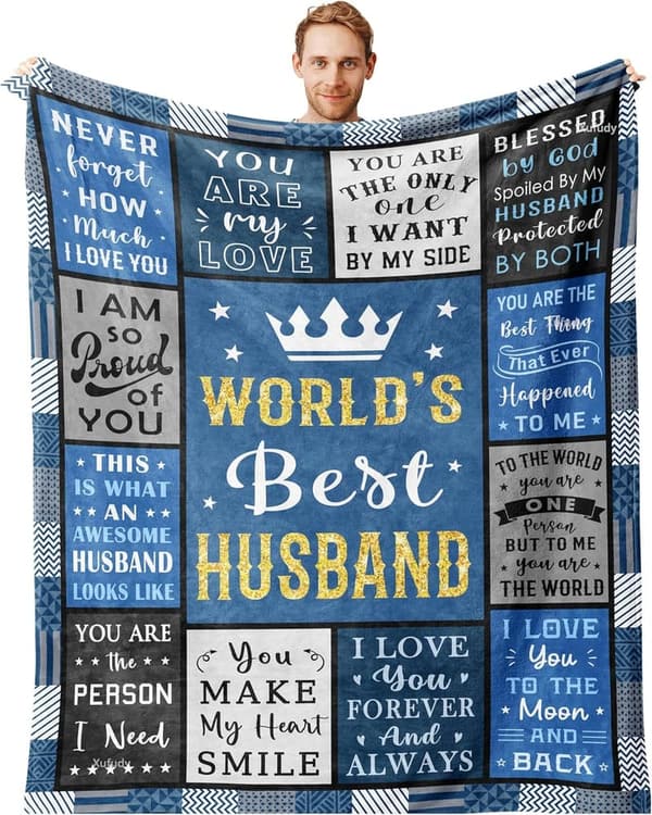 Father's Day Blanket Gift for Husband - 60