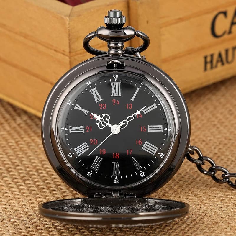 Engraved Pocket Watch Gift for Husband's Wedding Anniversary