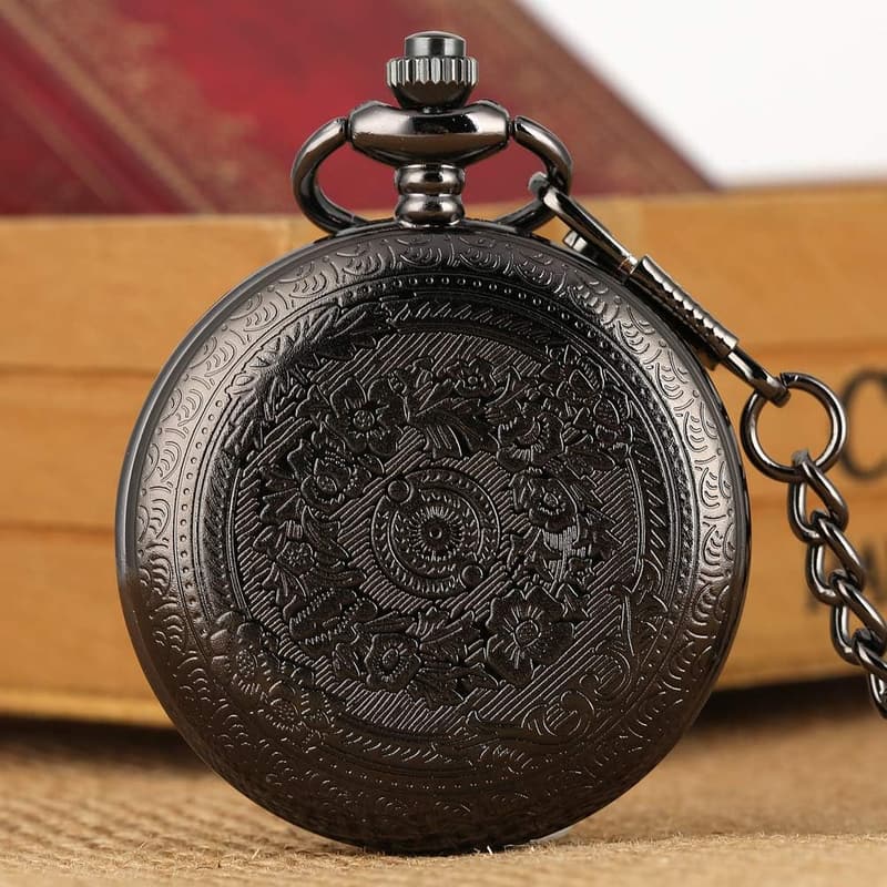 Engraved Pocket Watch Gift for Husband's Wedding Anniversary