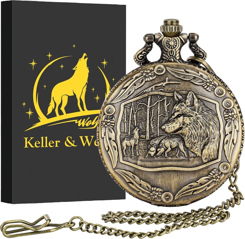 Vintage Quartz Pocket Watch for Men & Women, Anniversary Gift