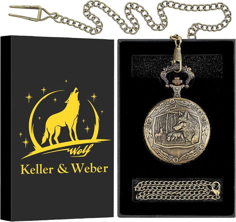 Vintage Quartz Pocket Watch for Men & Women, Anniversary Gift