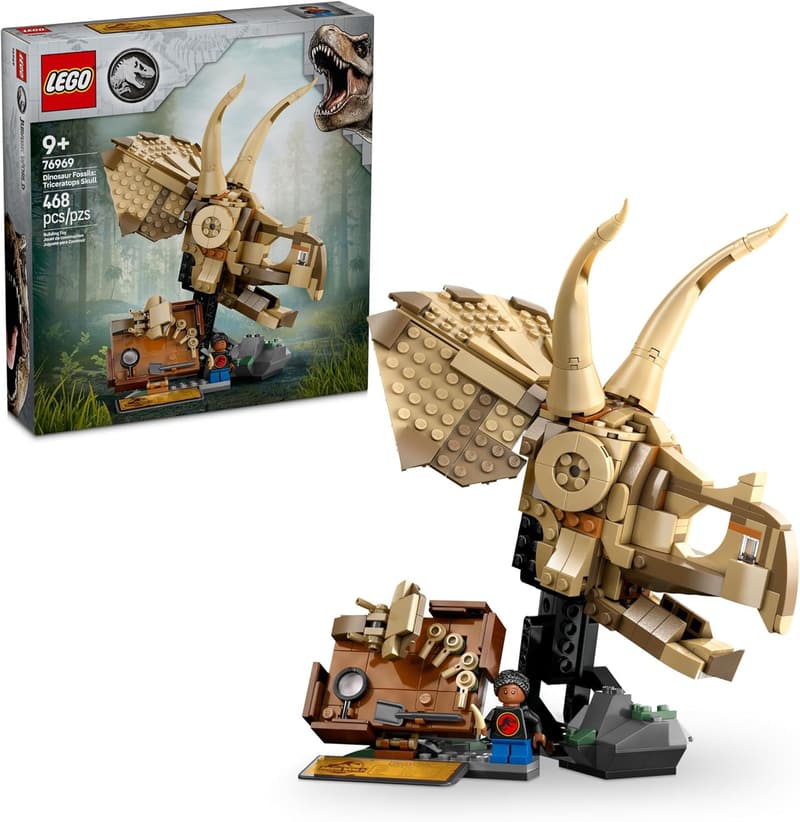 Triceratops Skull LEGO Fossil Building Set for Ages 9+