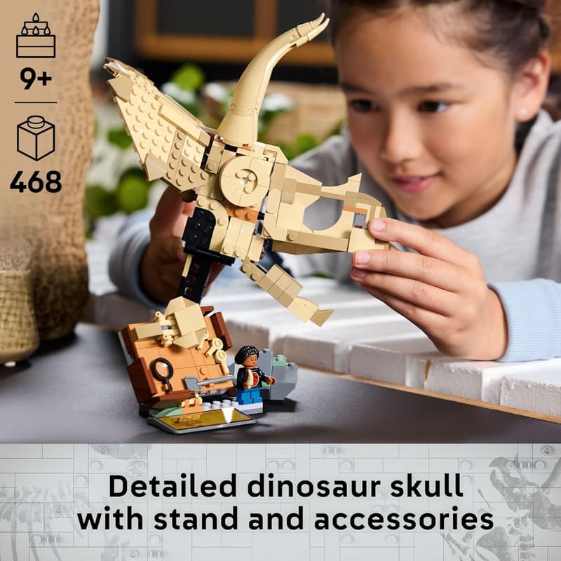 Triceratops Skull LEGO Fossil Building Set for Ages 9+