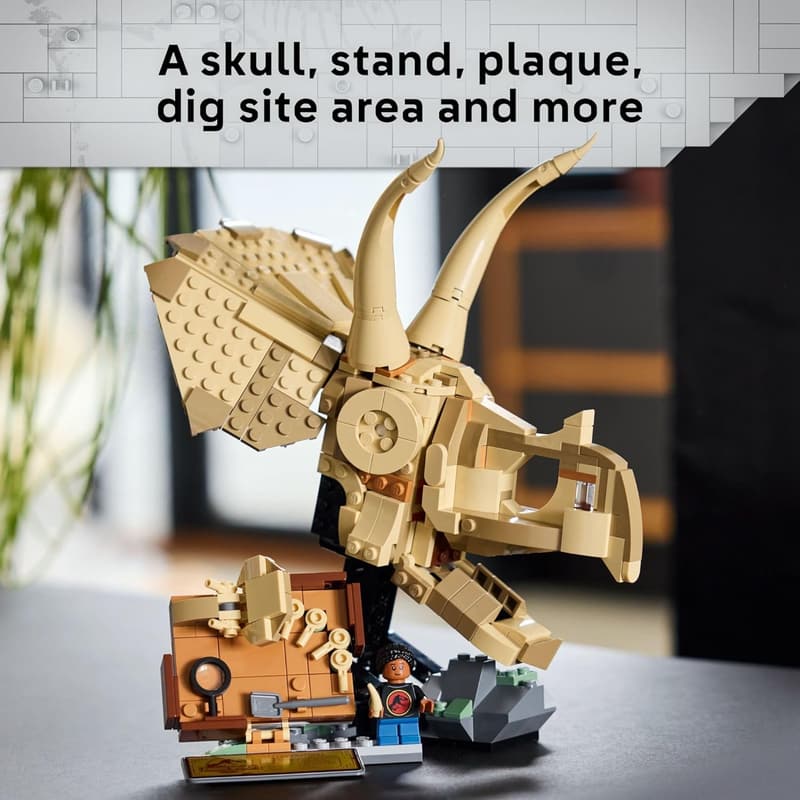 Triceratops Skull LEGO Fossil Building Set for Ages 9+