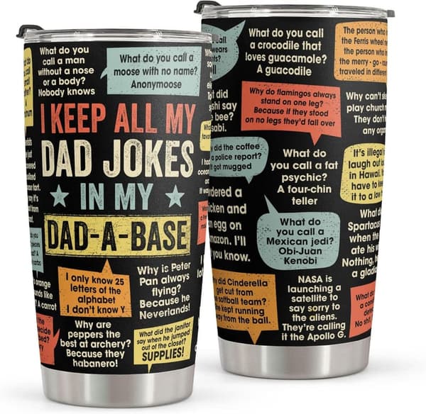 Funny Stainless Steel Tumbler for Dad - 20oz Birthday Gift