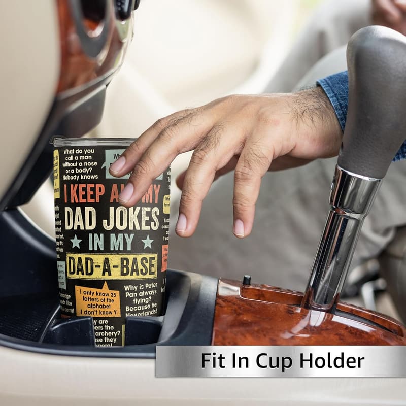 Funny Stainless Steel Tumbler for Dad - 20oz Birthday Gift