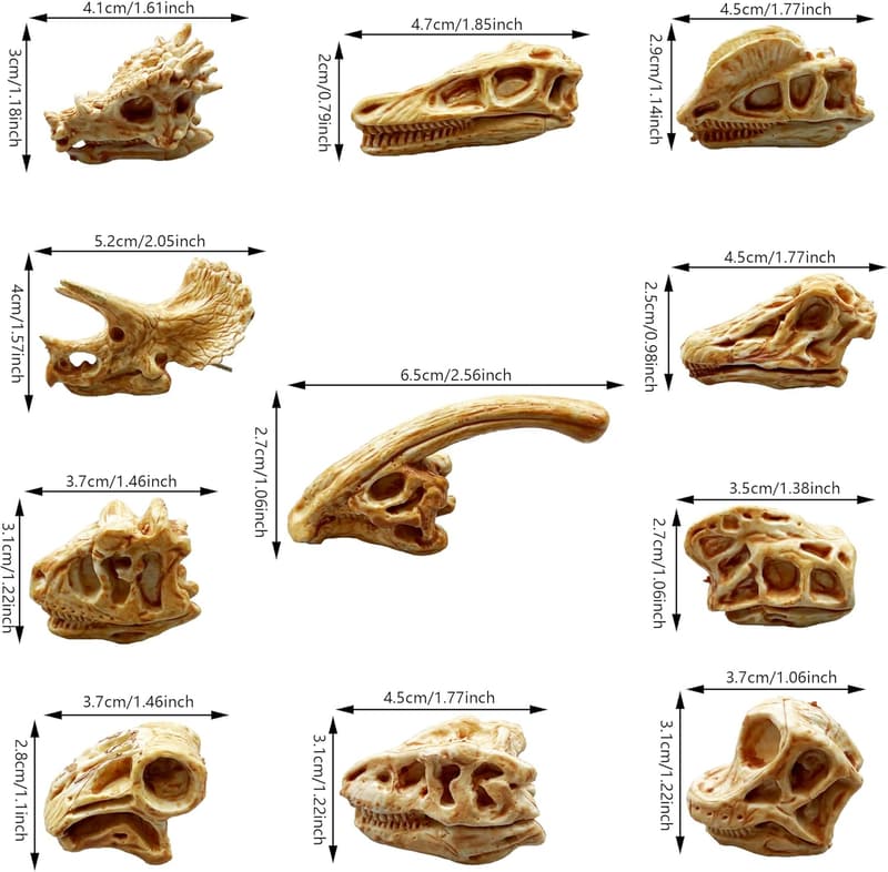 Dinosaur Fossil Skeleton Toys - 35PCS Excavation Party Favors