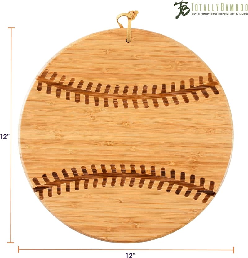 Bamboo Baseball Cutting Board - Perfect Gift for Fans