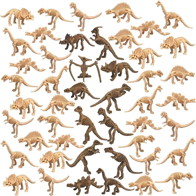 Dinosaur Skeleton Toy Figures - 48 PCS Educational Science Set