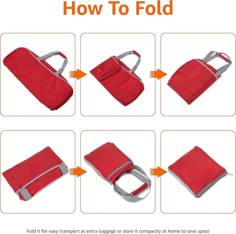 Extra Large Foldable Duffle Bag – Lightweight Nylon, 50-LB Capacity