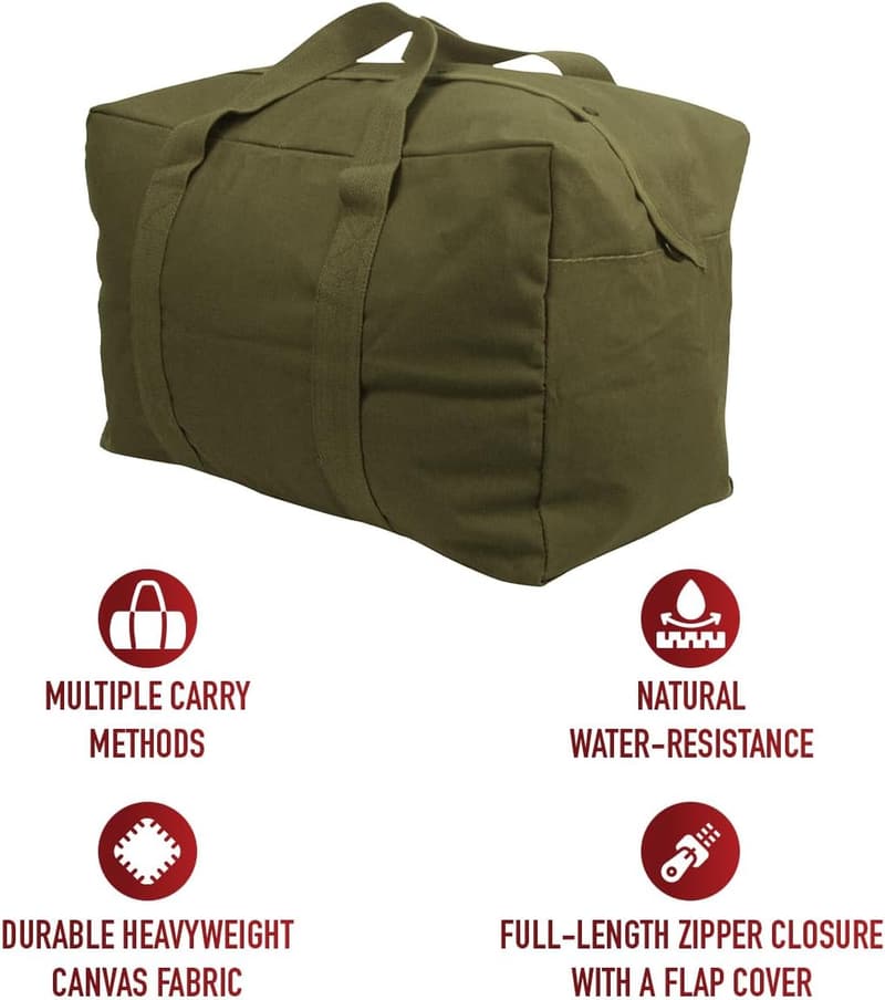 Extra Large 75L Canvas Duffle Bag