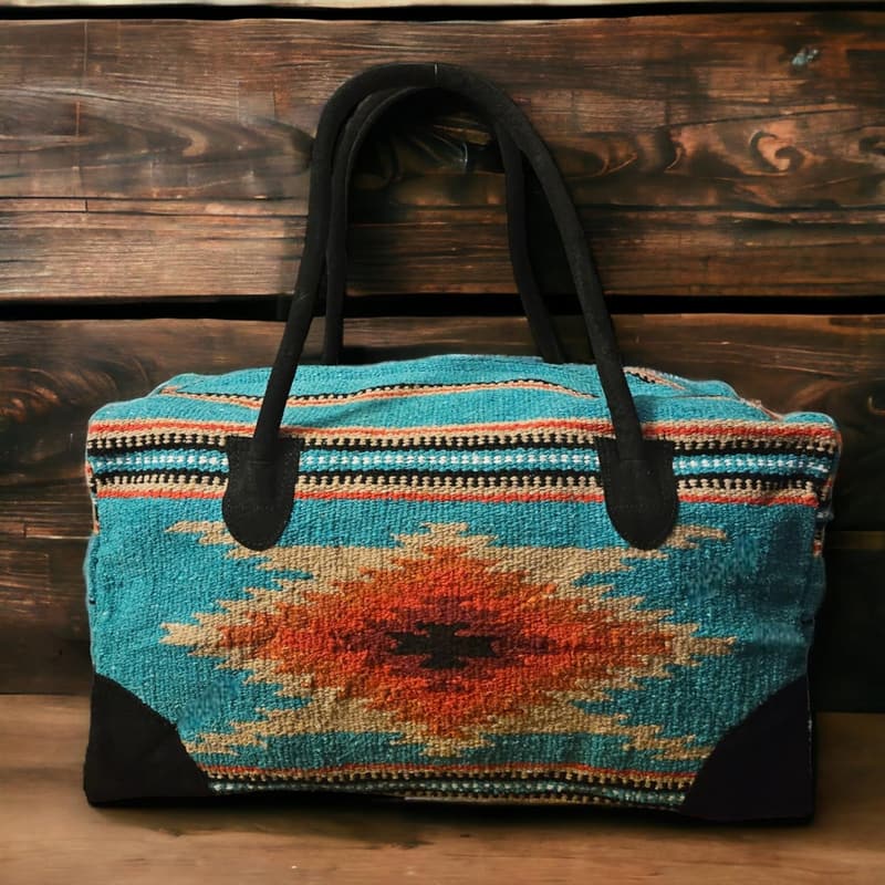 Large Southwestern Boho Weekend Duffle Bag